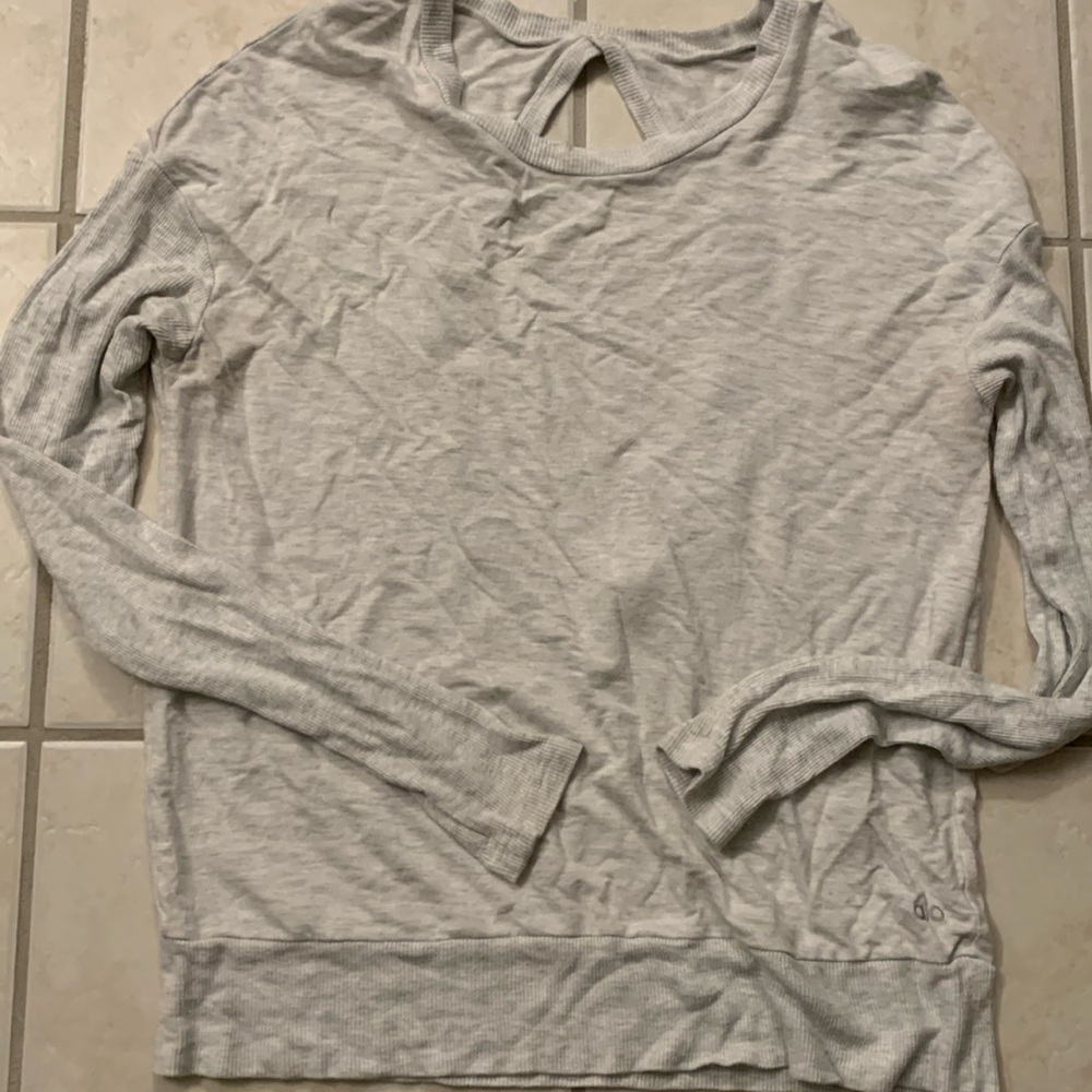 Alo size L (by measurement) sweater light gray